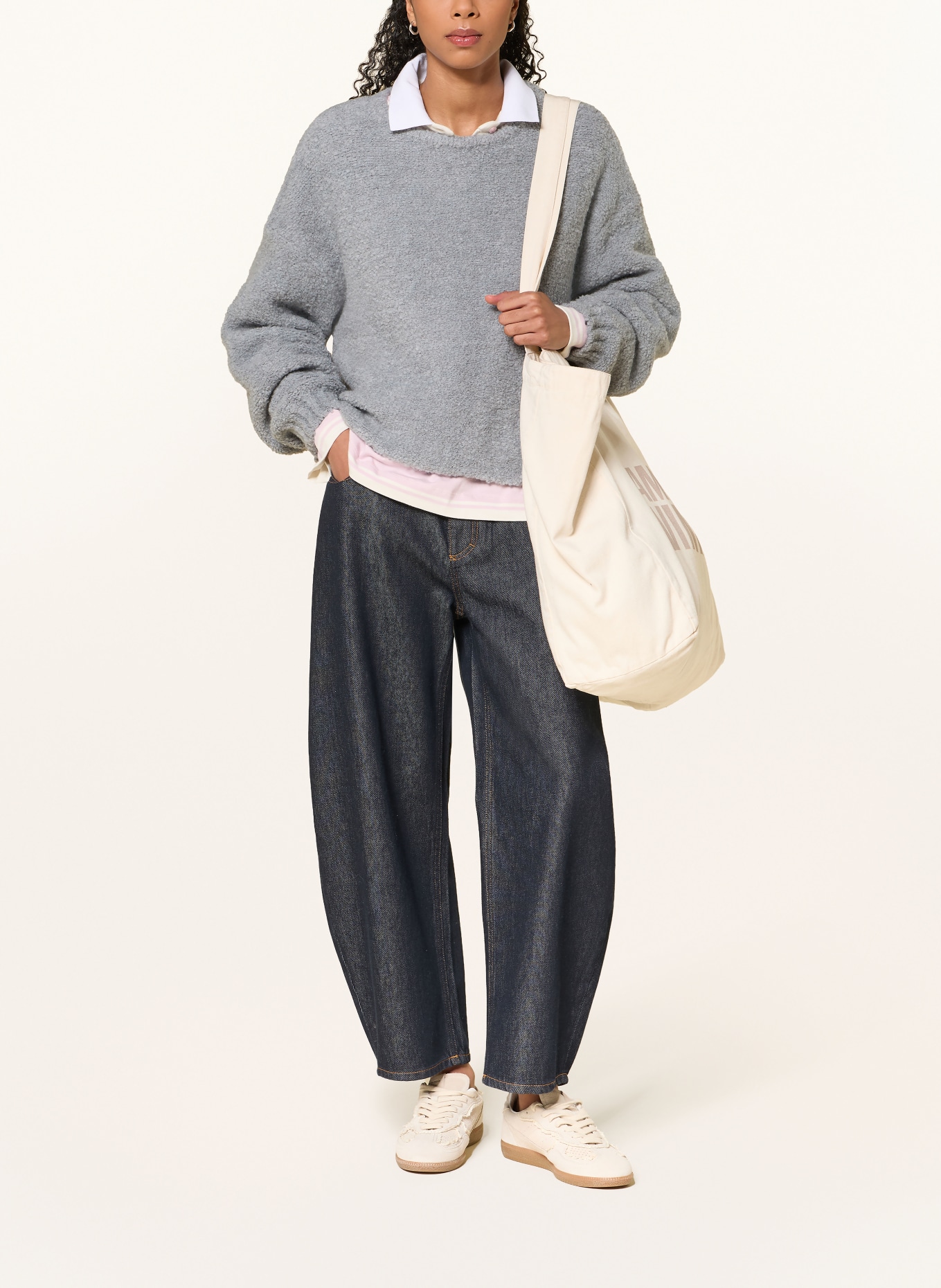 American Vintage Sweter ZOLLY: SZARY