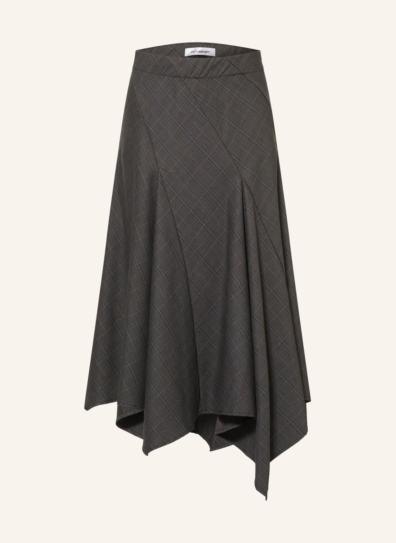 co'couture Sukně ELORACC: TMAVĚ ŠEDÁ / SVĚTLE ŠEDÁ / TMAVĚ MODRÁ