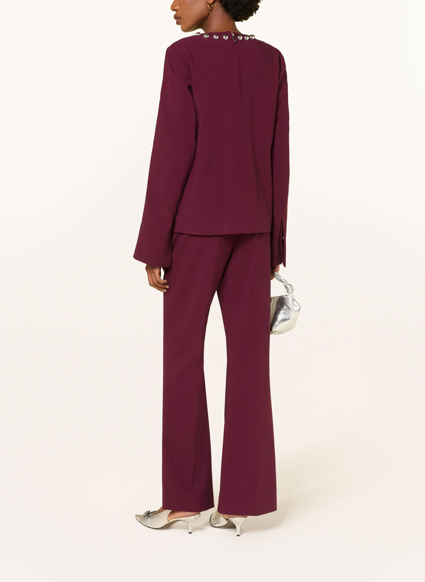 ESSENTIEL ANTWERP Bootcut-Hose KEEN: DUNKELLILA