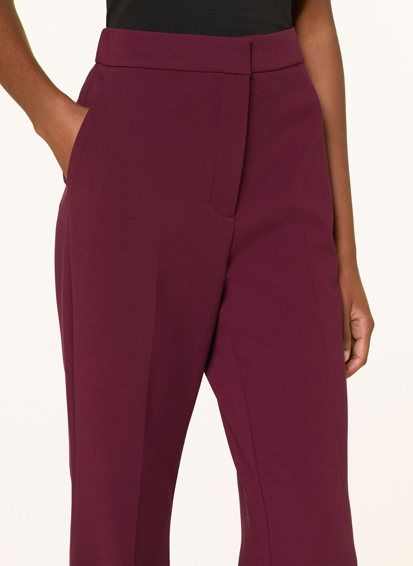 ESSENTIEL ANTWERP Bootcut-Hose KEEN: DUNKELLILA