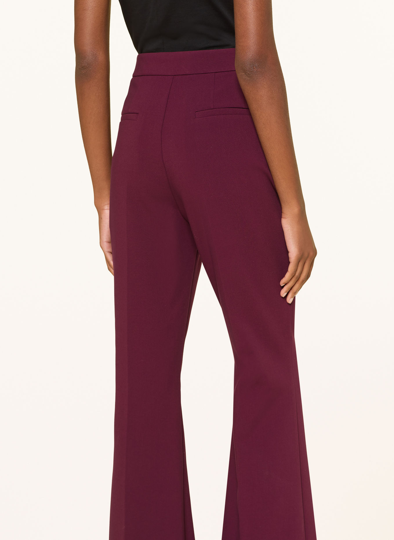 ESSENTIEL ANTWERP Bootcut-Hose KEEN: DUNKELLILA