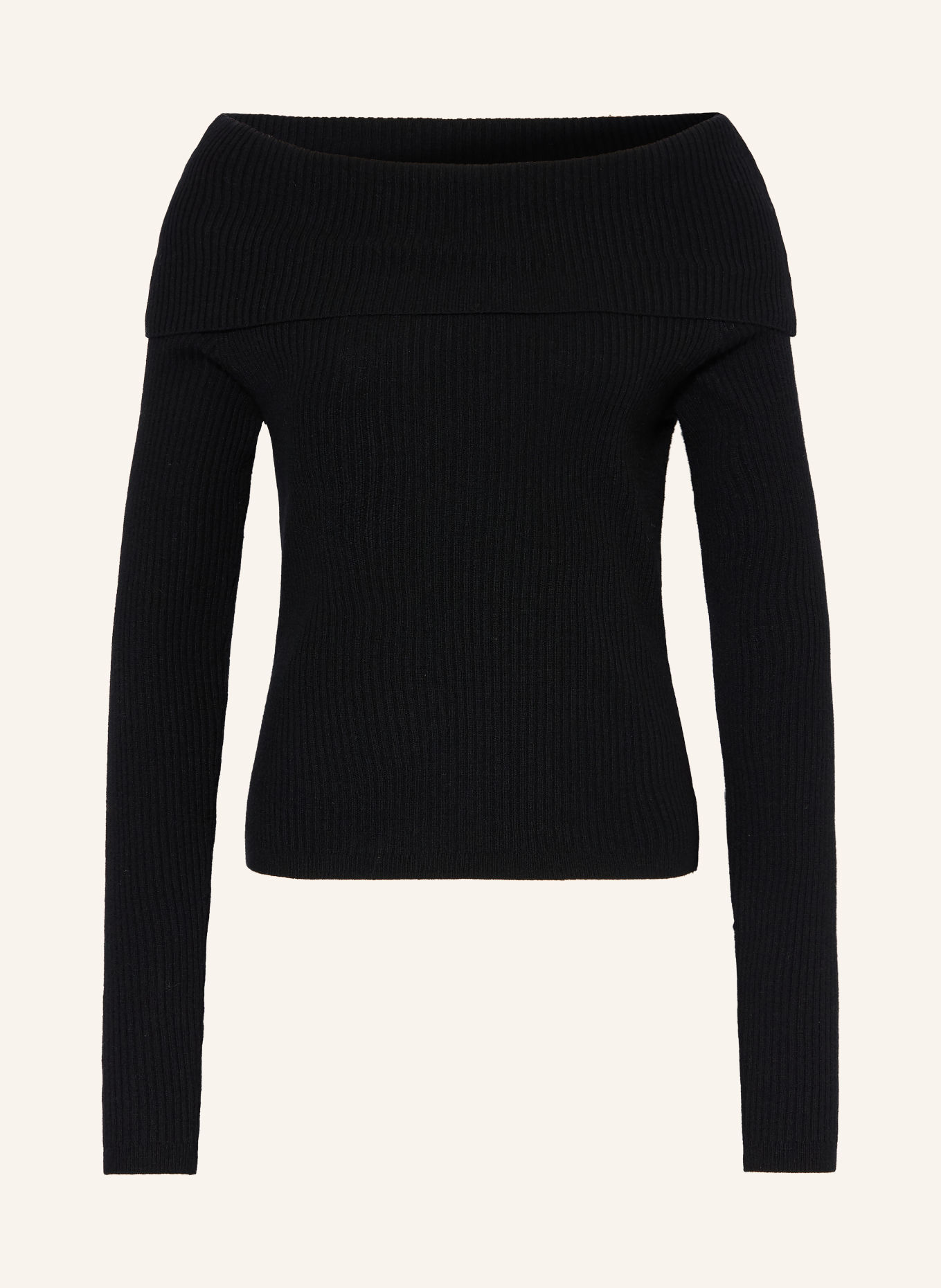 ESSENTIEL ANTWERP Off-Shoulder-Pullover KILLY: SCHWARZ