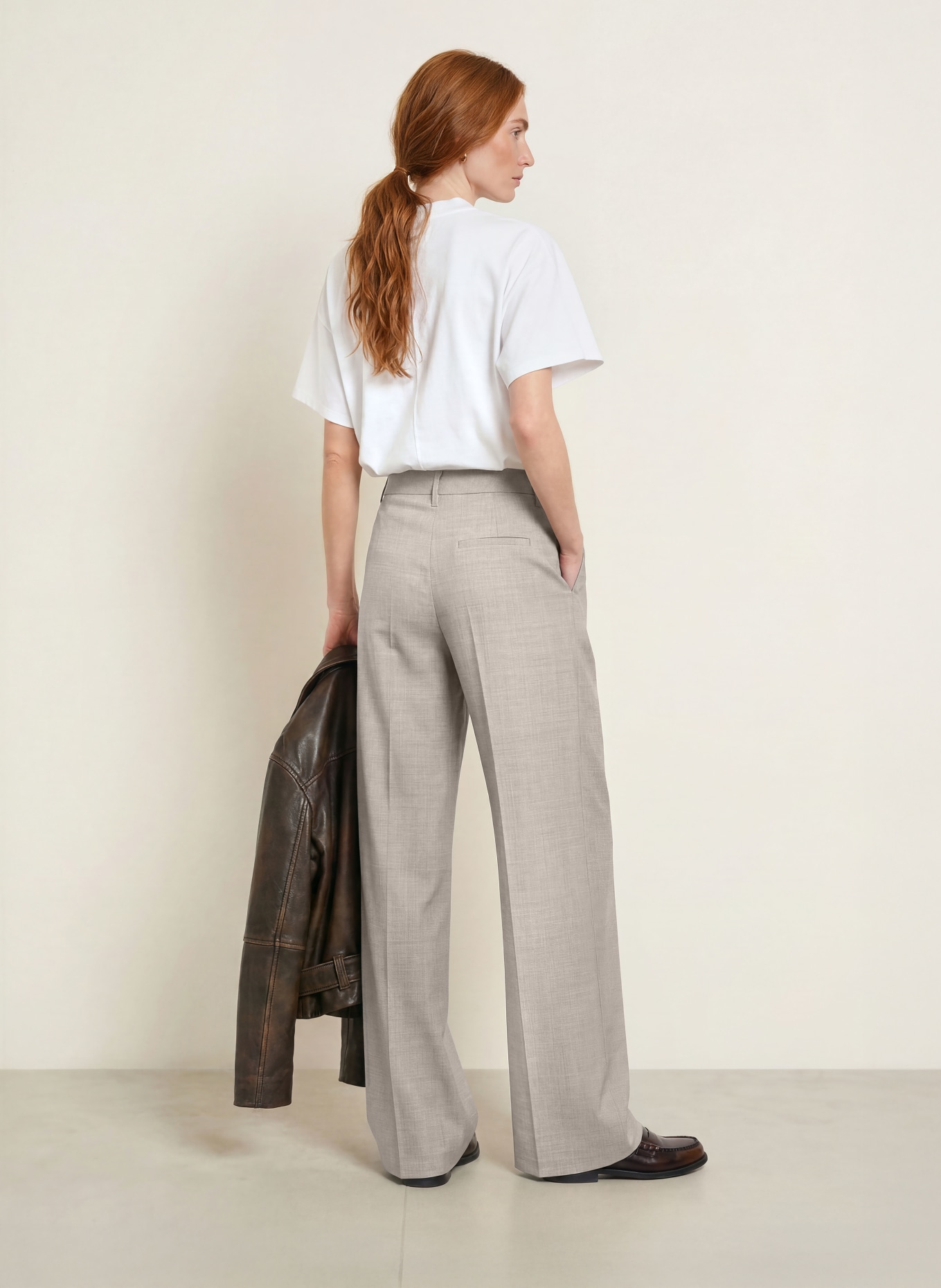 Marc O'Polo Marlenehose: GRAU