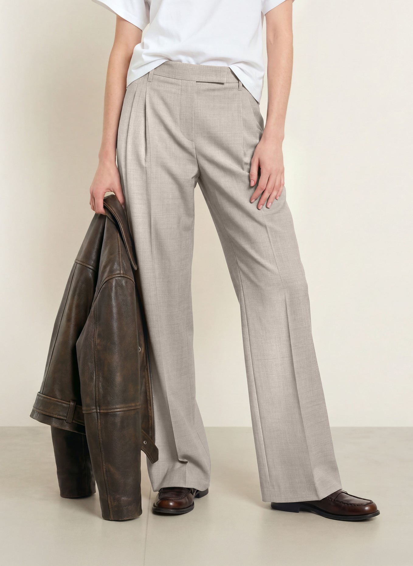Marc O'Polo Marlenehose: GRAU