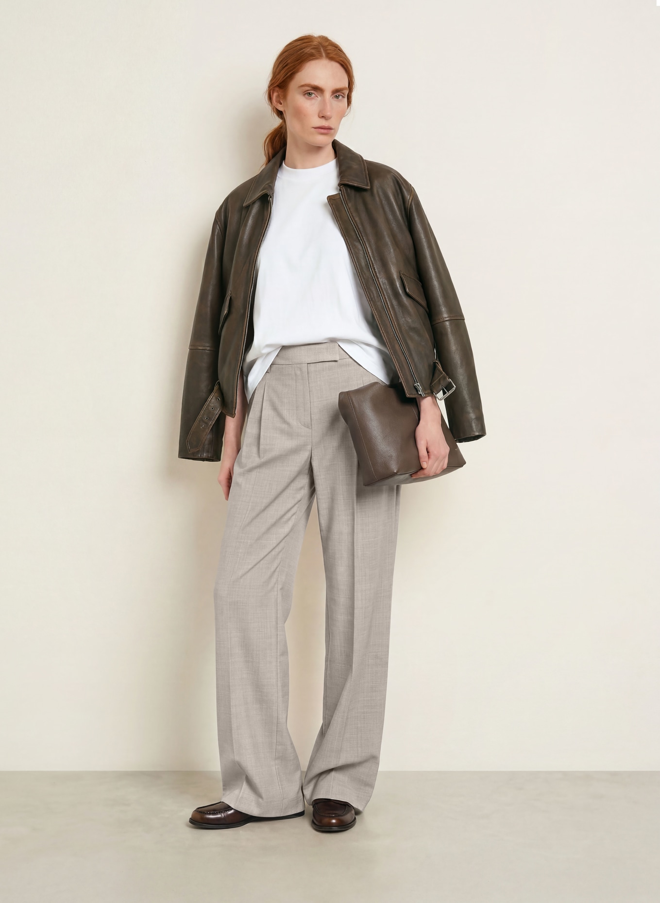 Marc O'Polo Marlenehose: GRAU