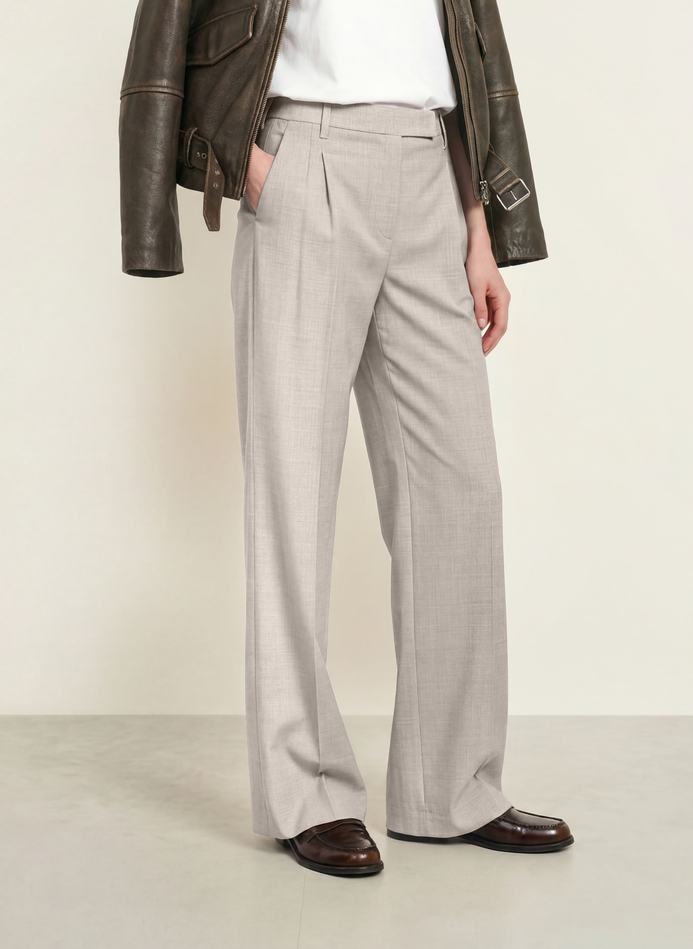 Marc O'Polo Marlenehose: GRAU