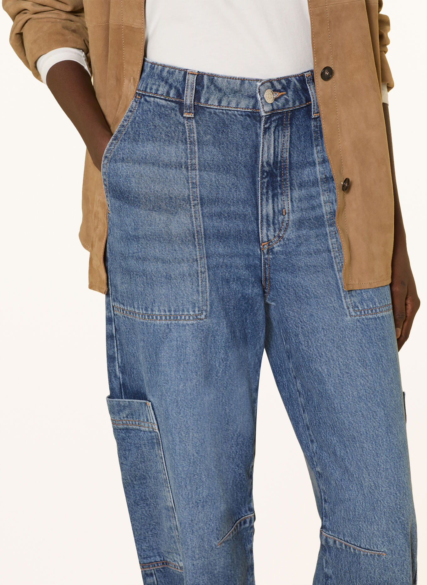Marc O'Polo LARA Cargo jeans: 4928 Medium Blue_Multi_01