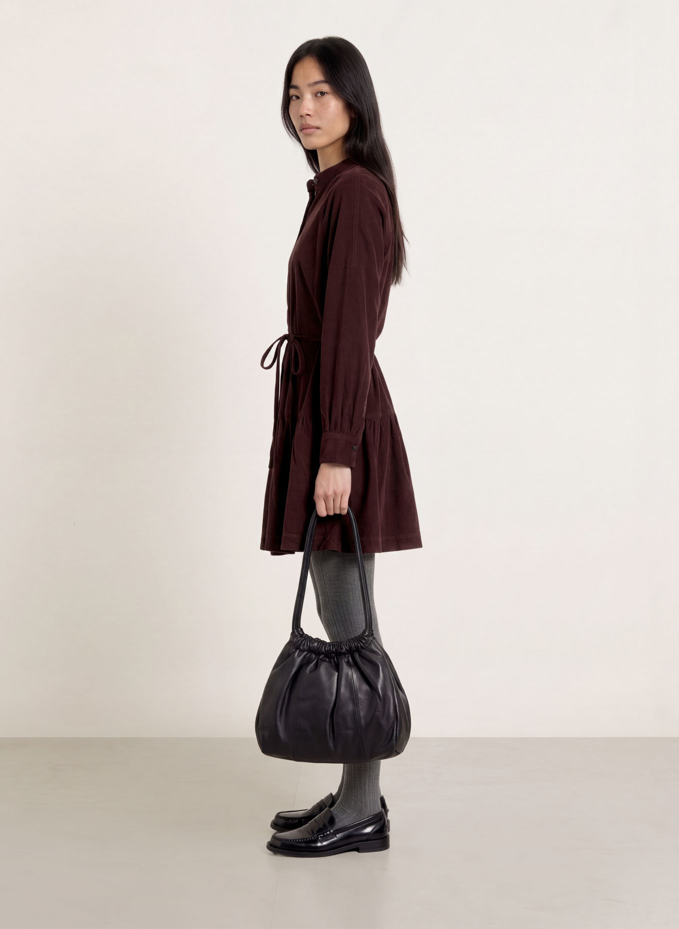 Marc O'Polo Corduroyjurk: DONKERROOD