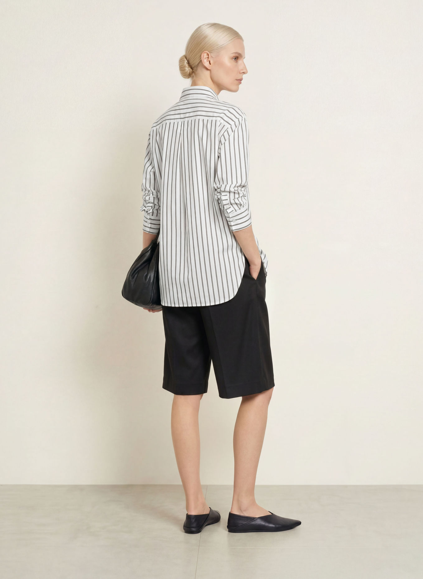 Marc O'Polo Hemdbluse: WEISS / TAUPE