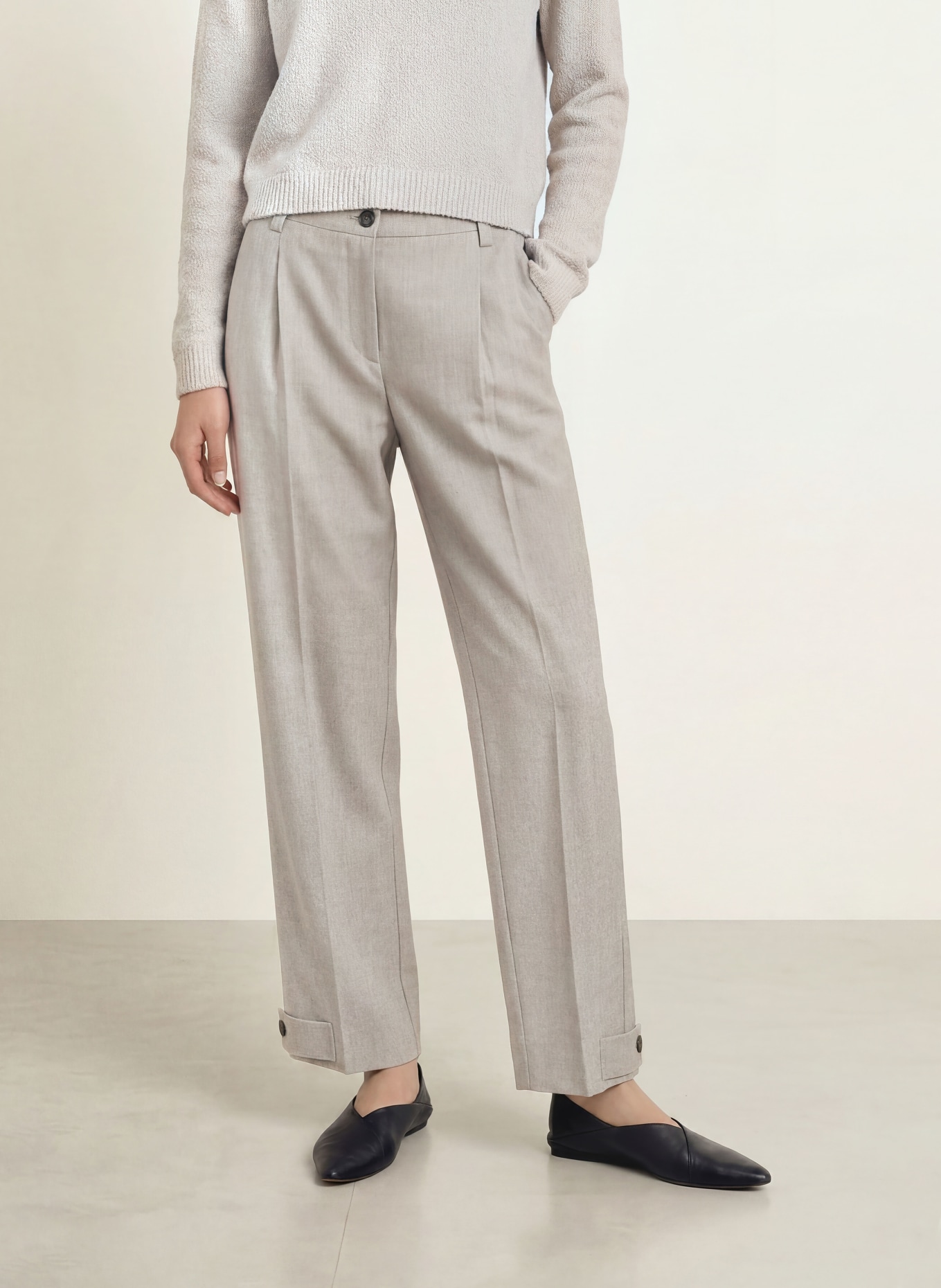 Marc O'Polo Pantalon palazzo: MARRON CLAIR