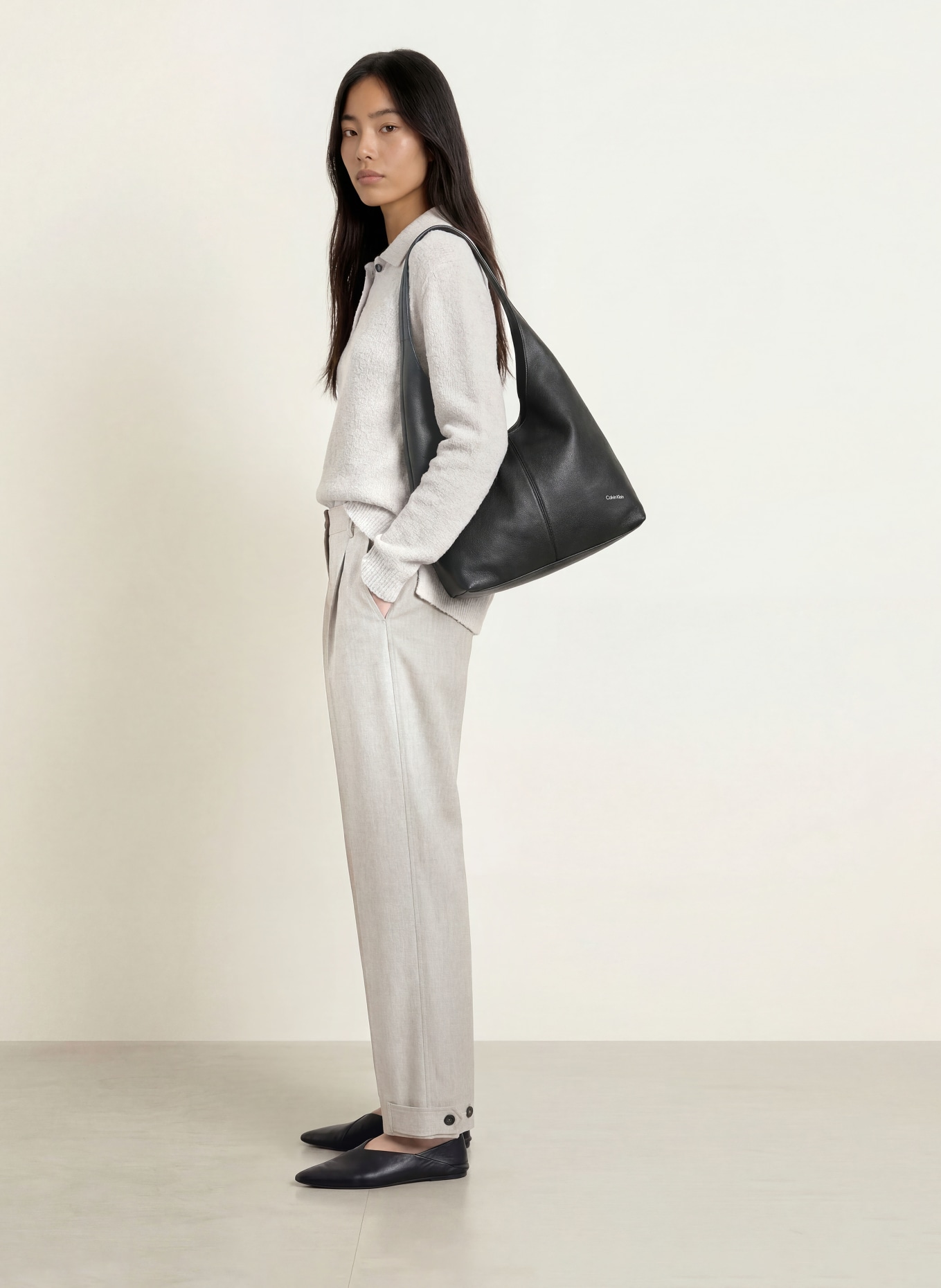 Marc O'Polo Pantalon palazzo: MARRON CLAIR