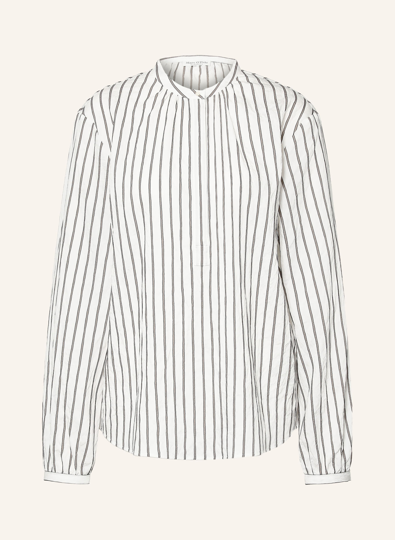 Marc O'Polo Chemisier: BLANC / TAUPE / GRIS FONCÉ