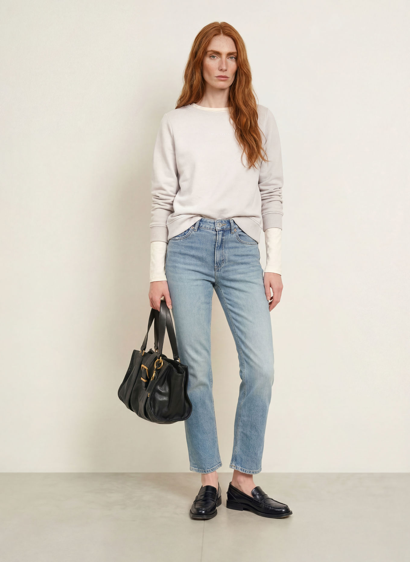 Marc O'Polo Sweatshirt: BEIGE