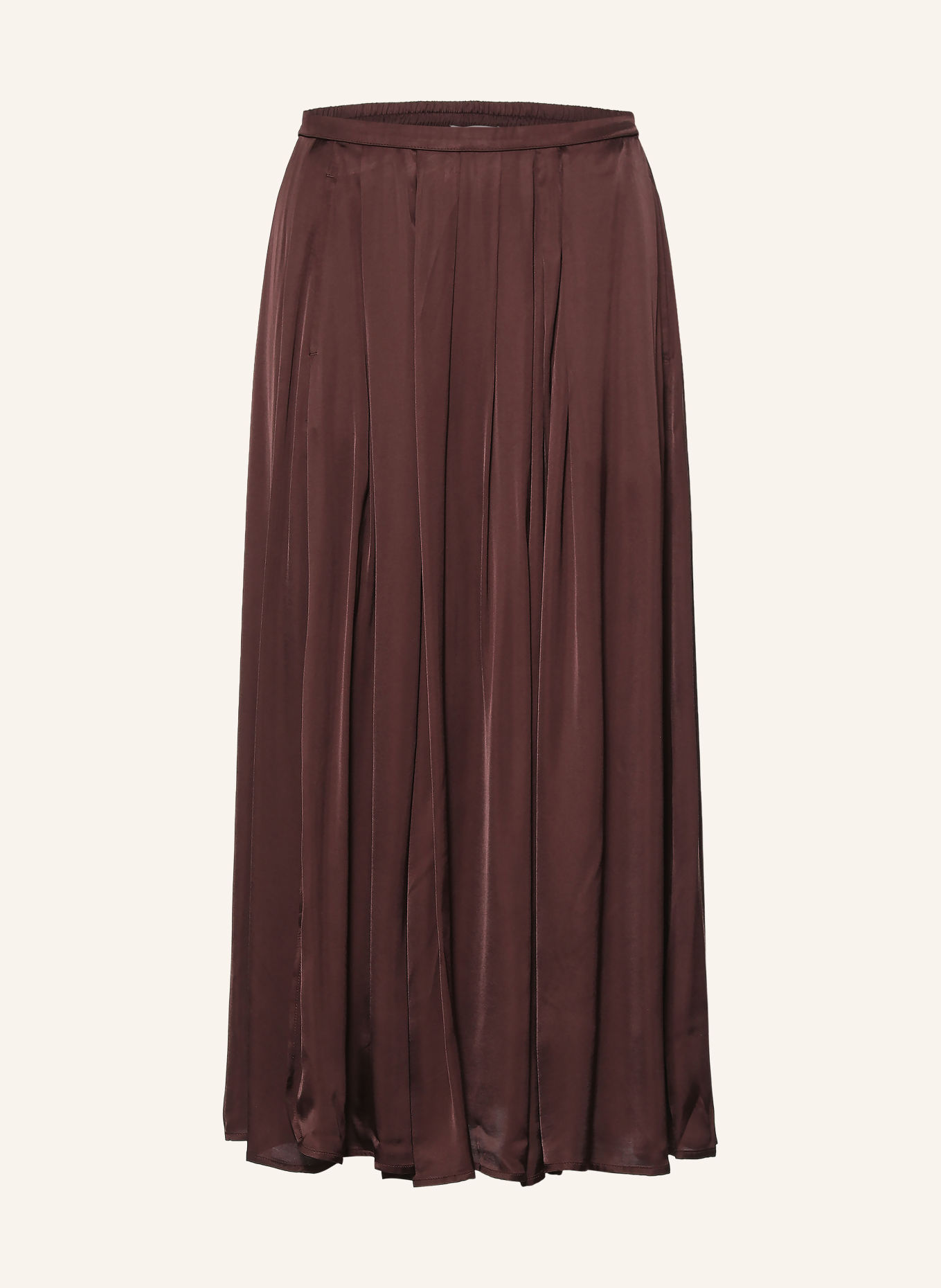 Marc O'Polo Satijnen rok: MARRON FONCÉ