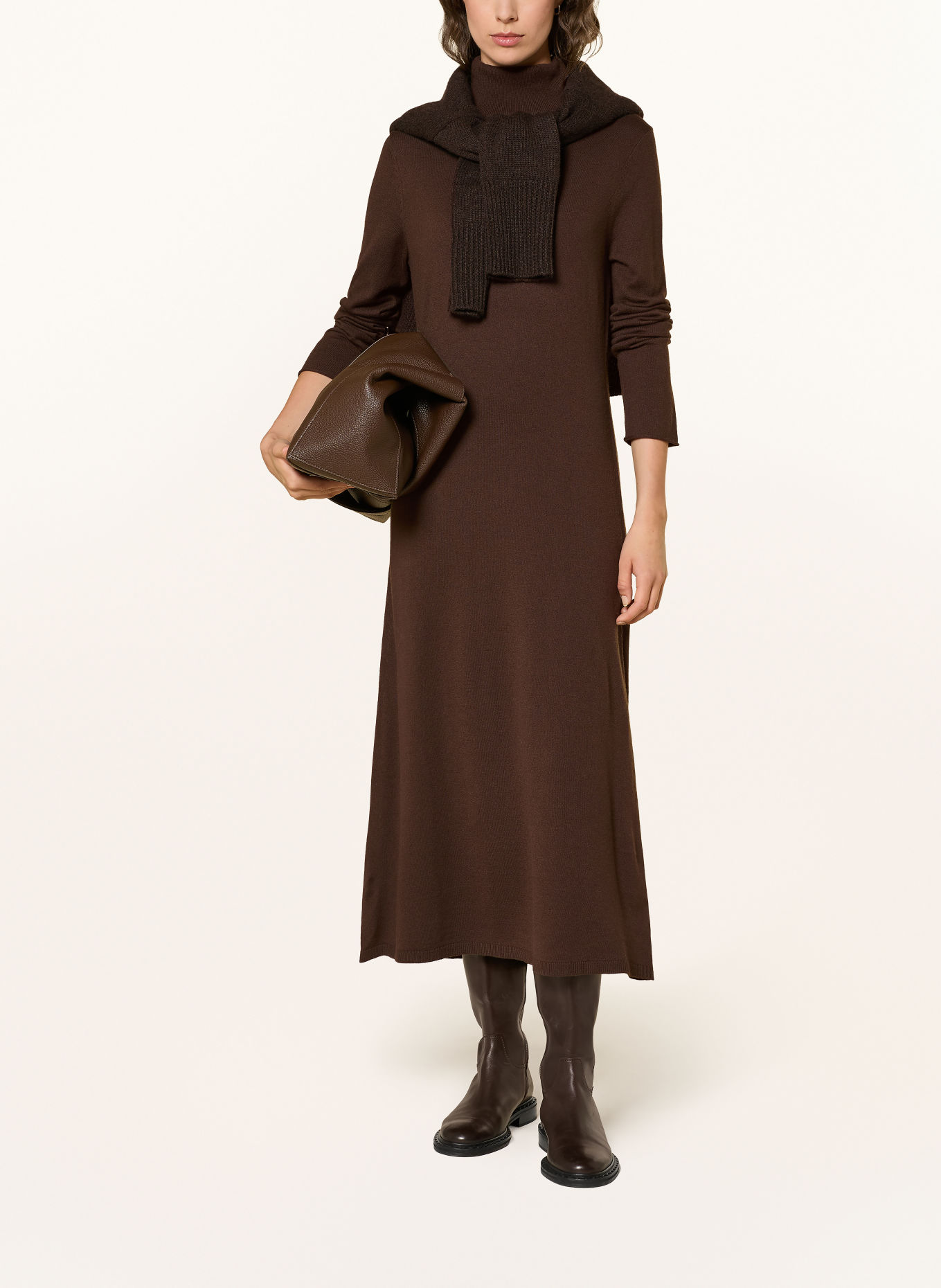 Marc O'Polo Strickkleid: DUNKELBRAUN