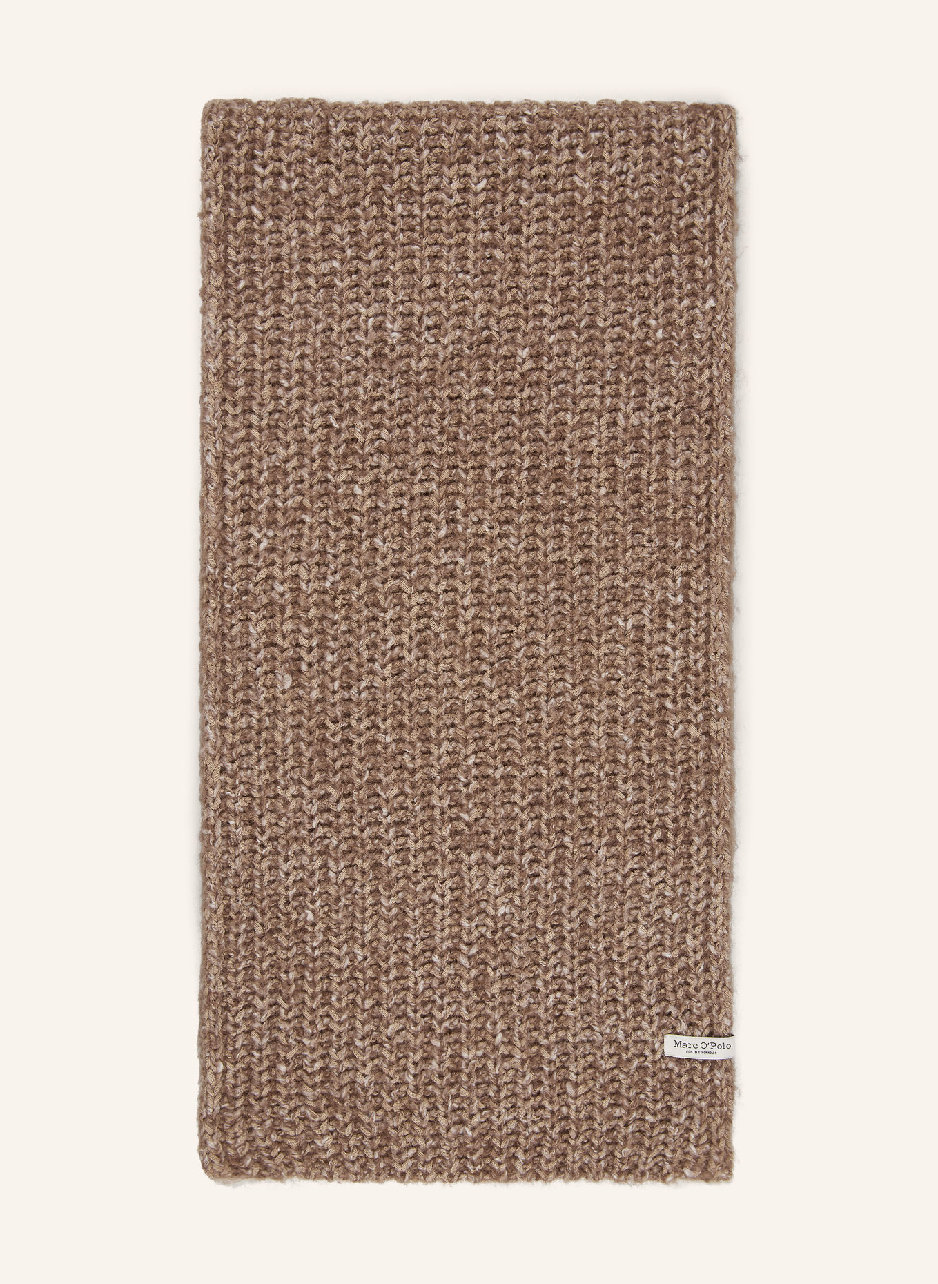 Marc O'Polo Schal: DUNKELBRAUN / BEIGE / WEISS