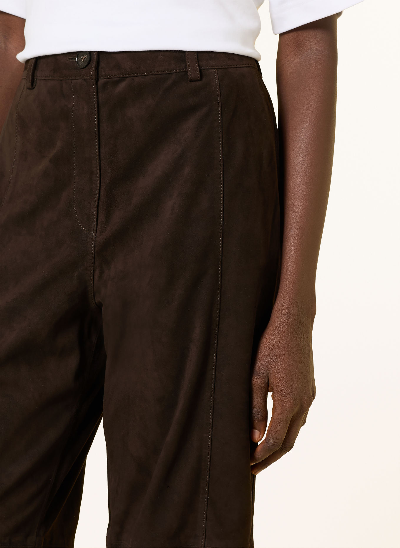 Marc O'Polo Lederhose: DUNKELBRAUN