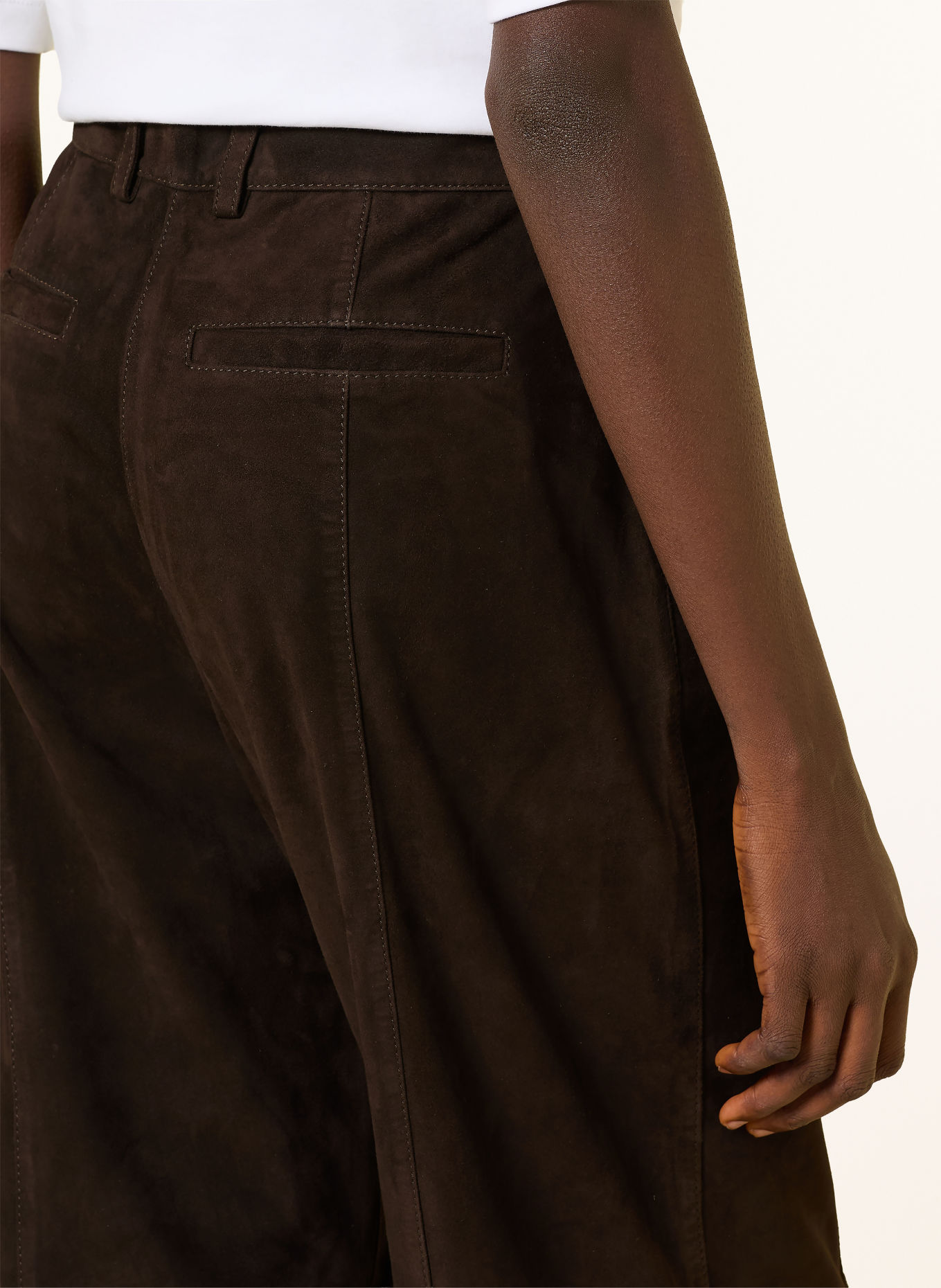 Marc O'Polo Lederhose: DUNKELBRAUN