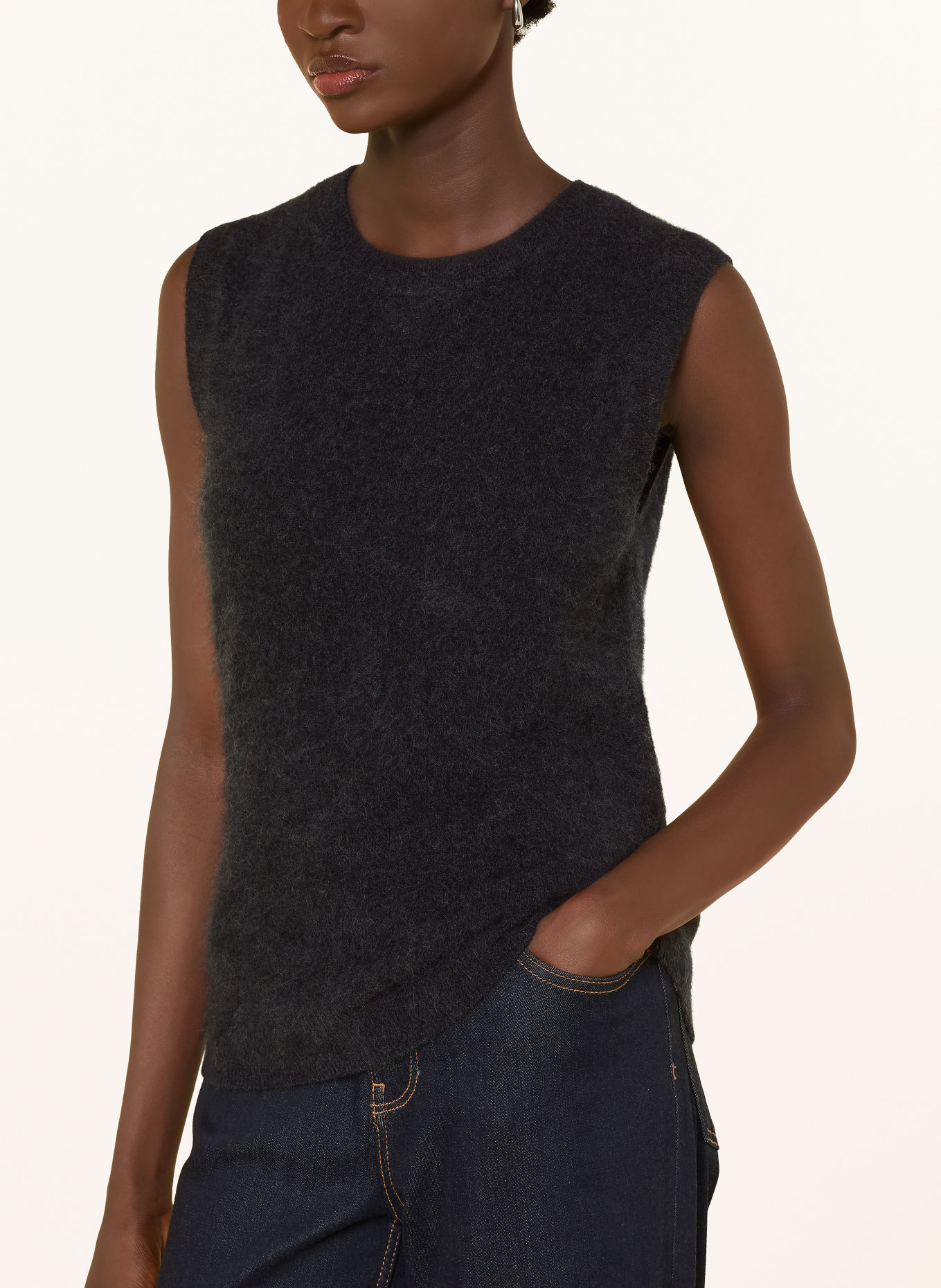 Marc O'Polo Sweater vest: DARK GRAY