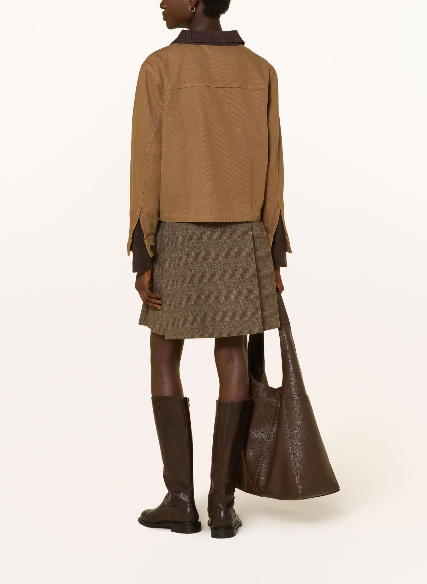 Marc O'Polo Pleated skirt: BROWN