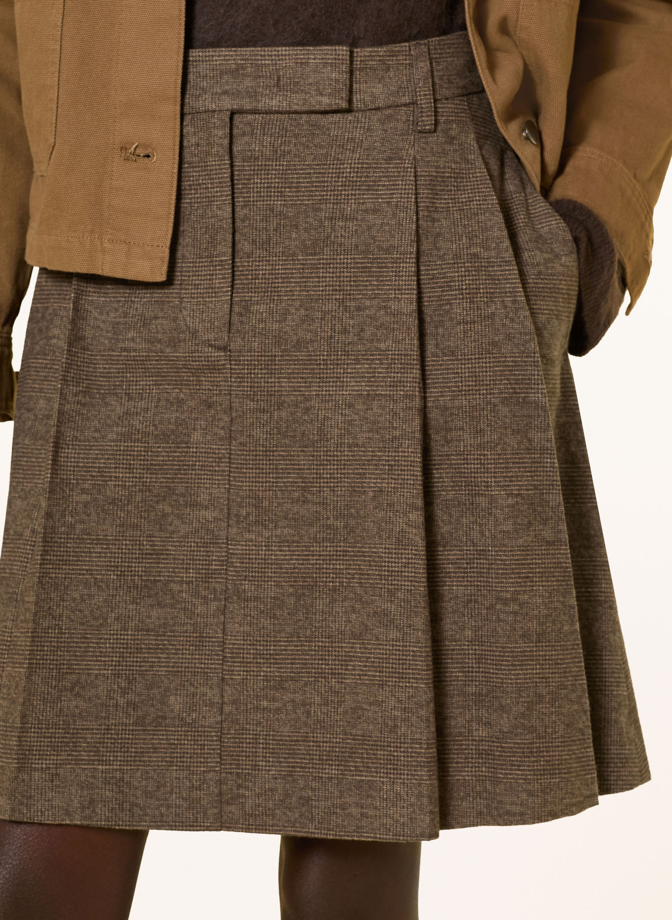 Marc O'Polo Pleated skirt: BROWN