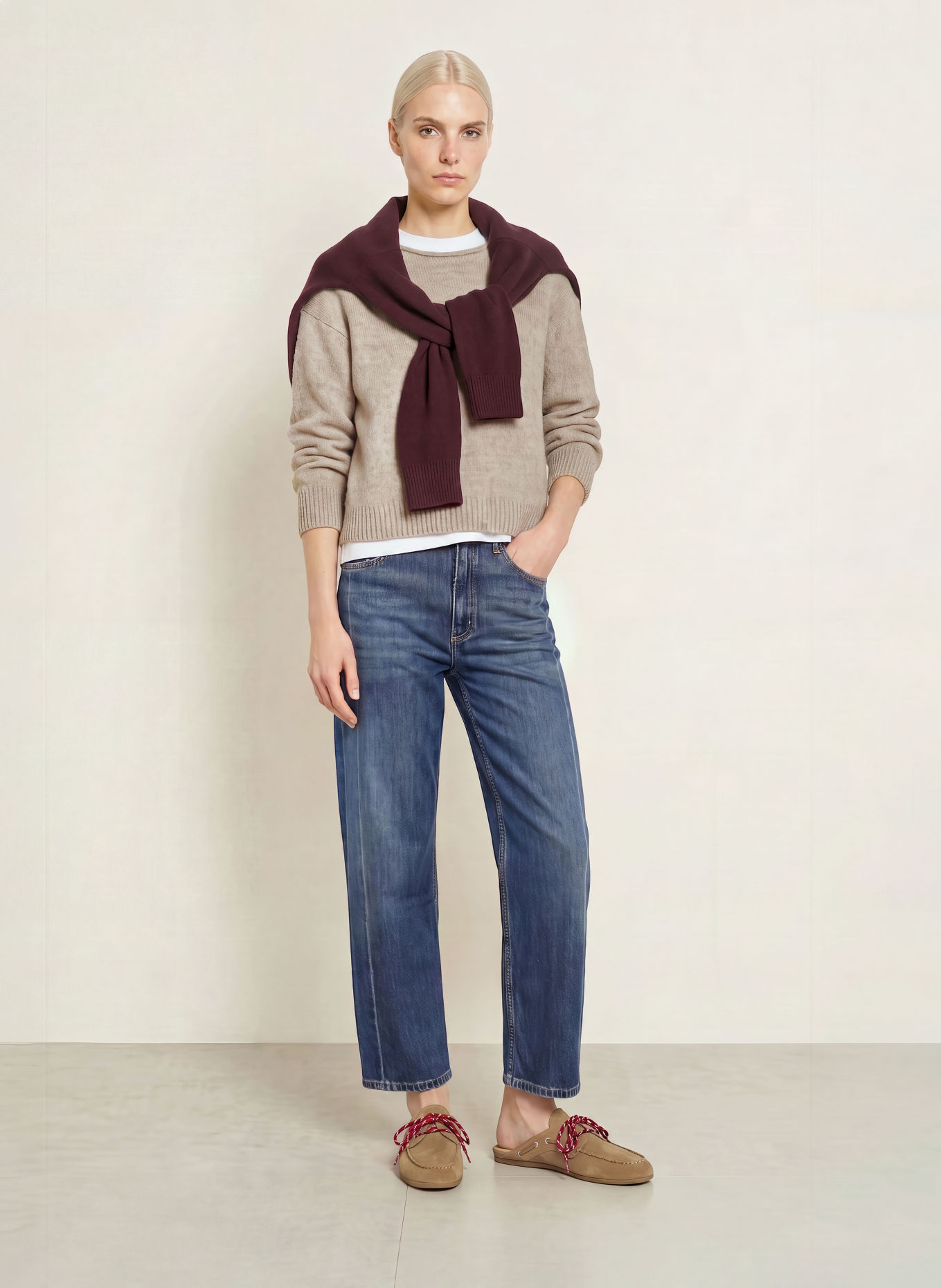 Marc O'Polo Pull: BEIGE