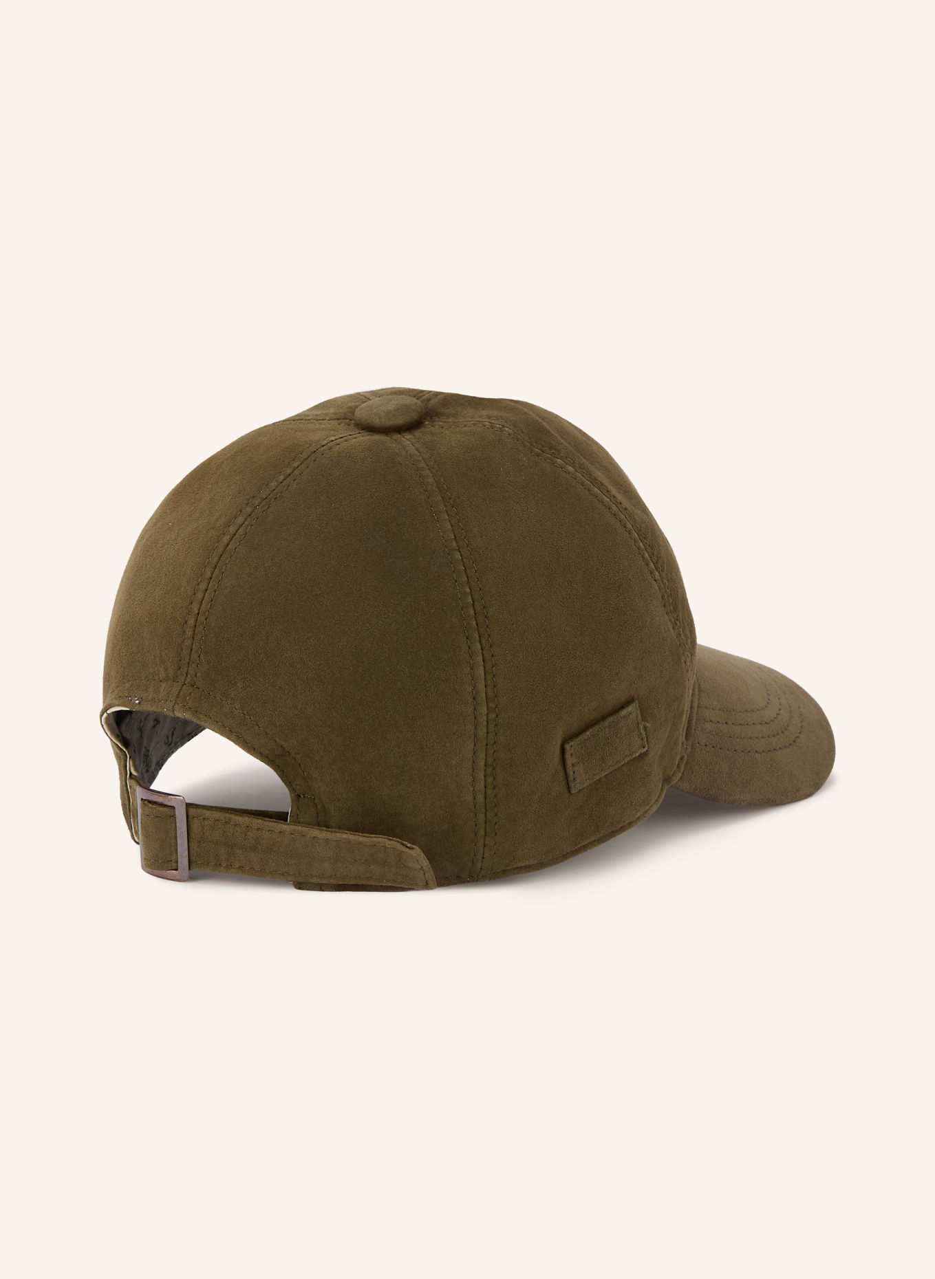 HABSBURG Leather Cap: OLIVE