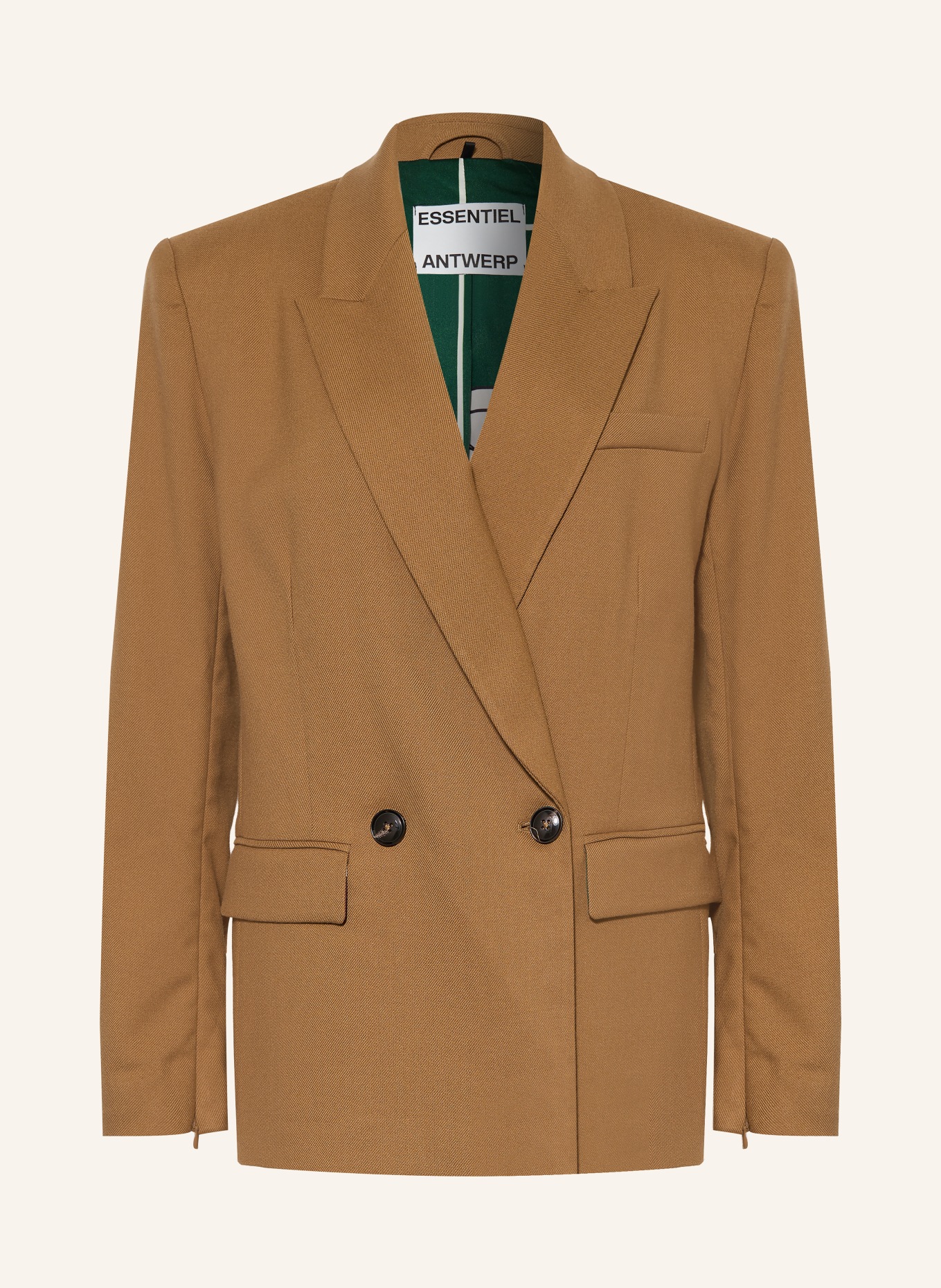 ESSENTIEL ANTWERP Oversized-Blazer KENDRA: COGNAC