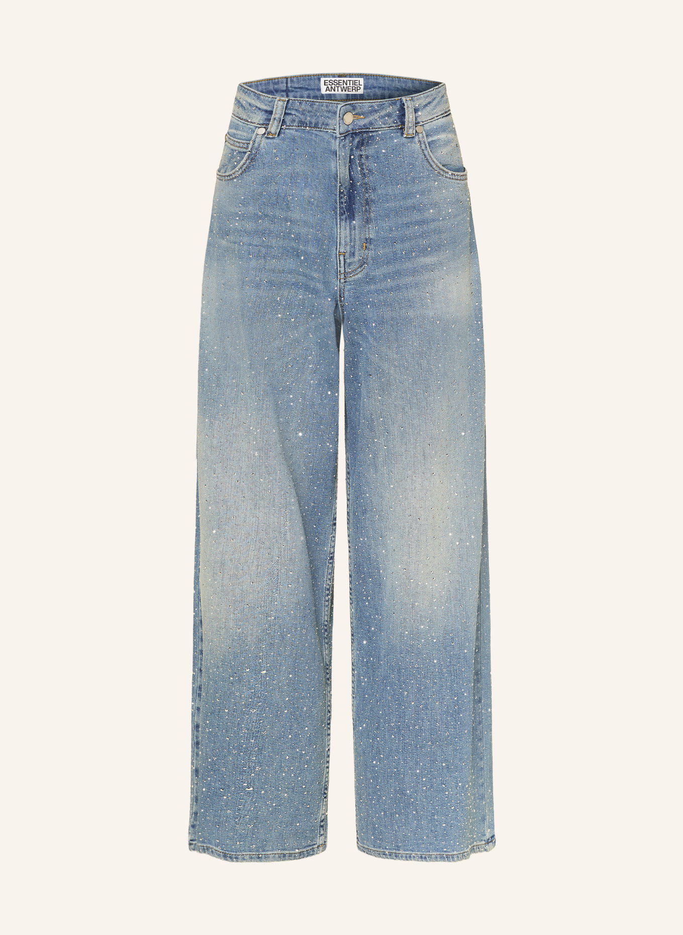 ESSENTIEL ANTWERP Wide Leg Jeans KACTUS mit Schmucksteinen: AA19 Azure Affair