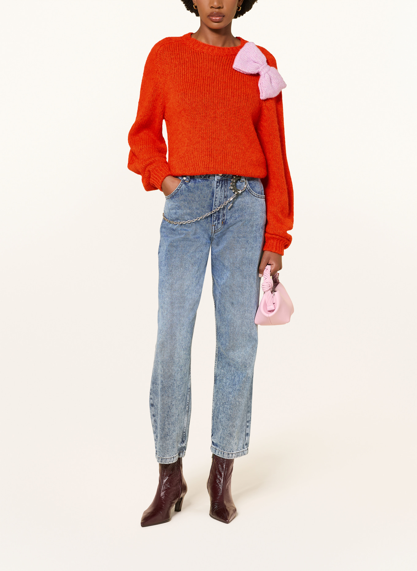 ESSENTIEL ANTWERP Pullover KOLLIER: ORANGE / HELLLILA