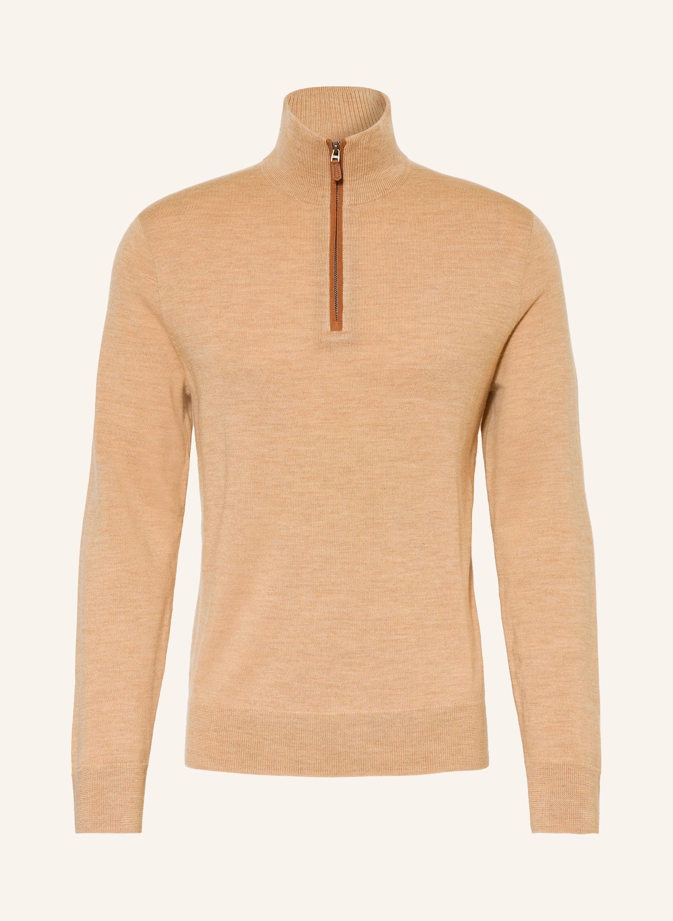 RLX RALPH LAUREN Troyer aus Merinowolle: CAMEL