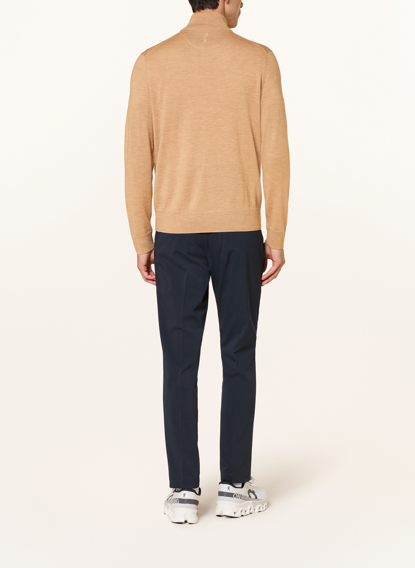 RLX RALPH LAUREN Troyer aus Merinowolle: CAMEL