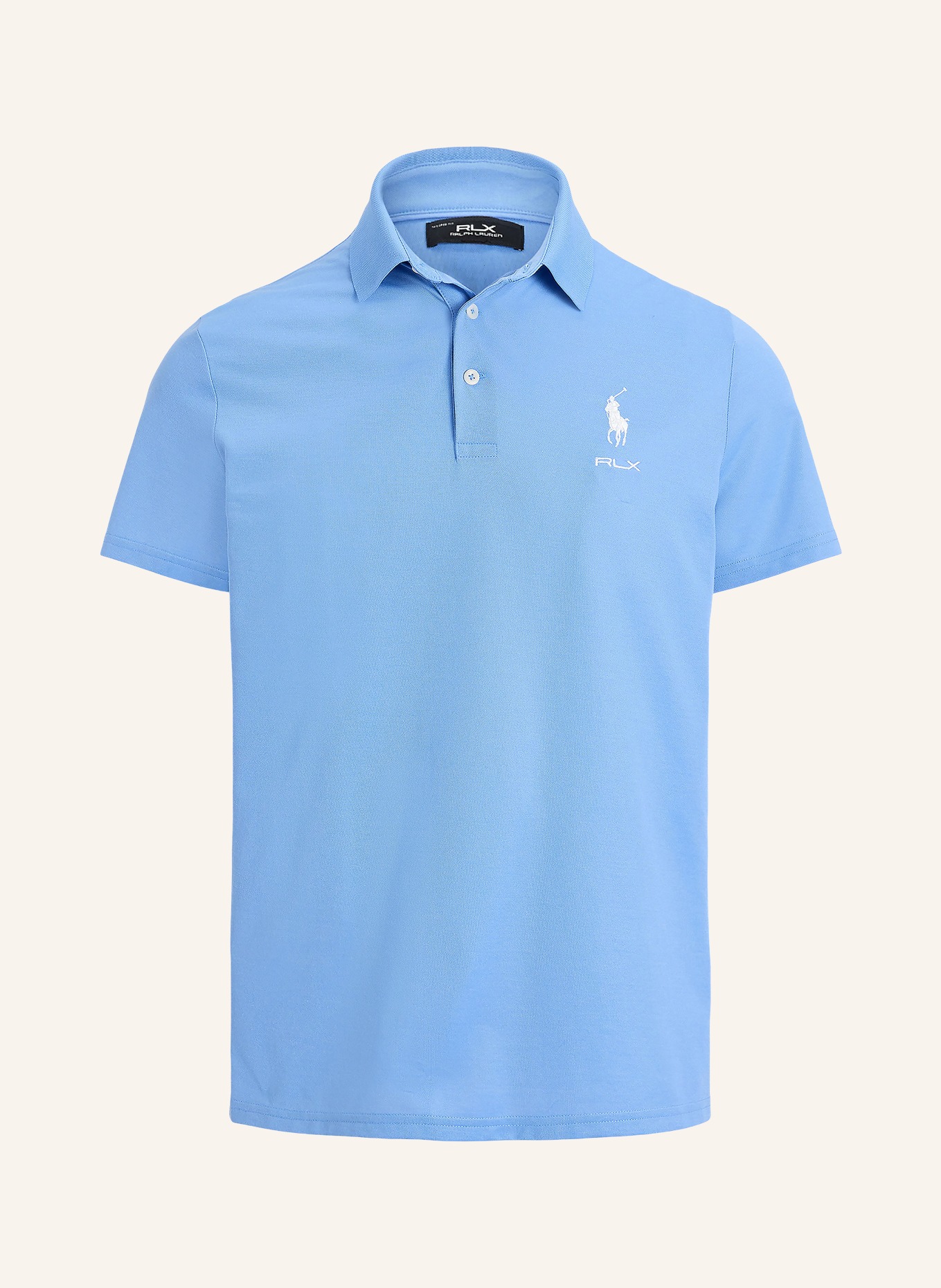 RLX RALPH LAUREN Piqué polo shirt: LIGHT BLUE / WHITE