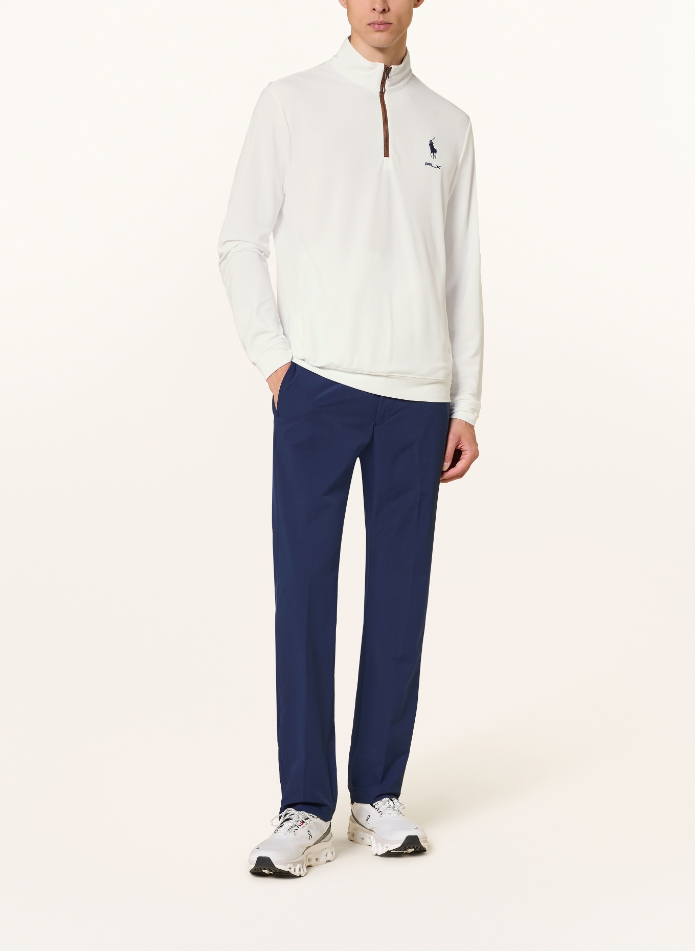 RLX RALPH LAUREN Sweat-Troyer: WEISS