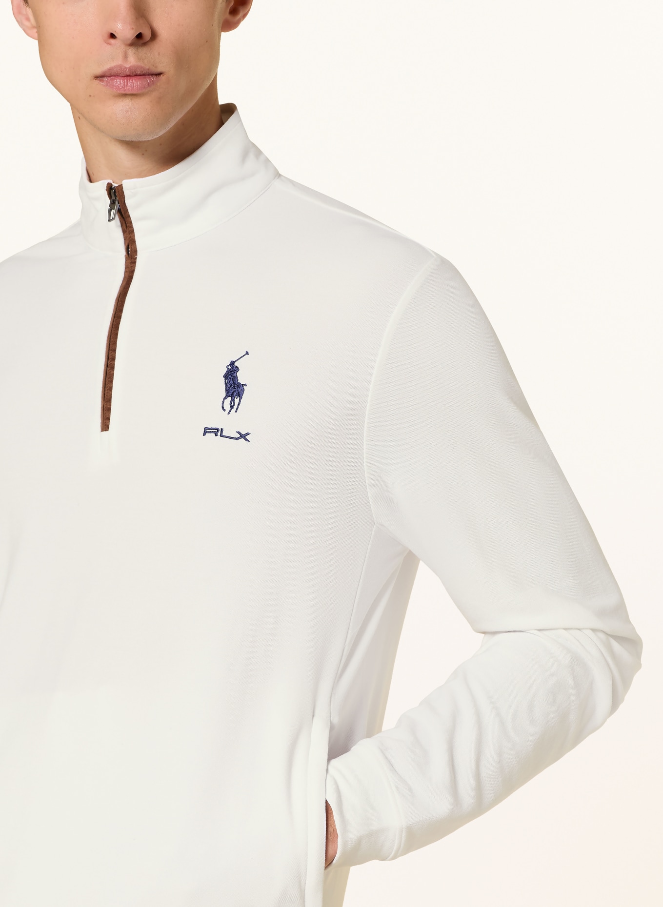 RLX RALPH LAUREN Sweat-Troyer: WEISS