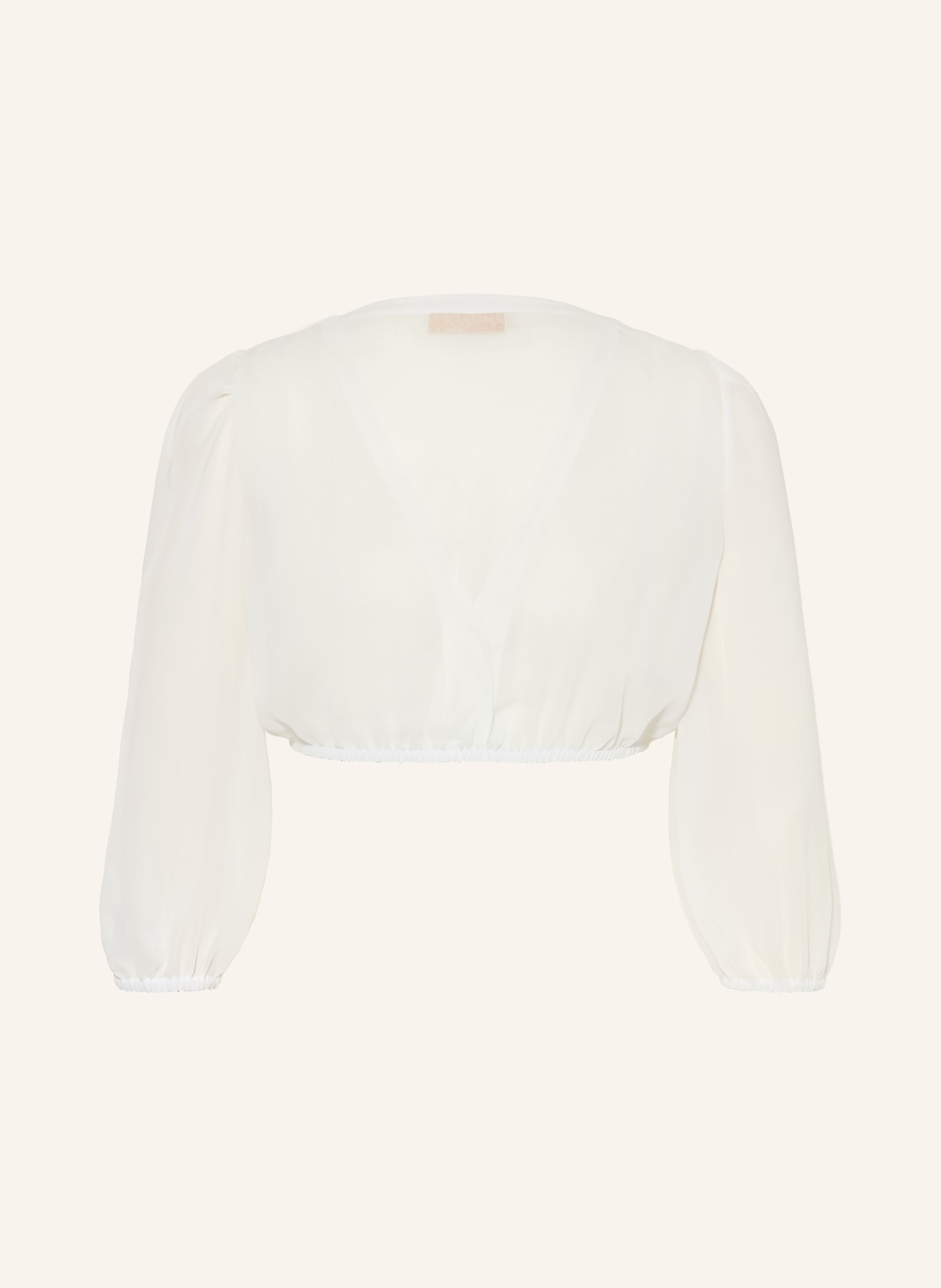 AlpenHERZ Dirndlbluse LOU mit 3/4-Arm: WEISS