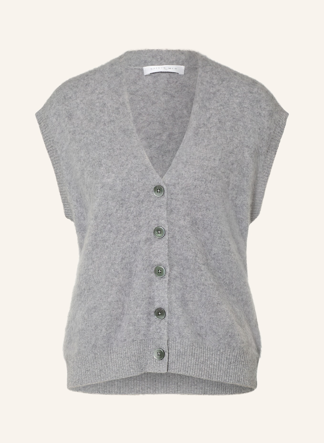 SAINTE MER Knit vest: GRAY
