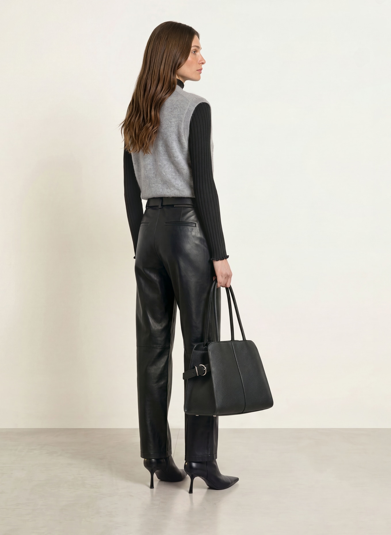 SAINTE MER Knit vest: GRAY