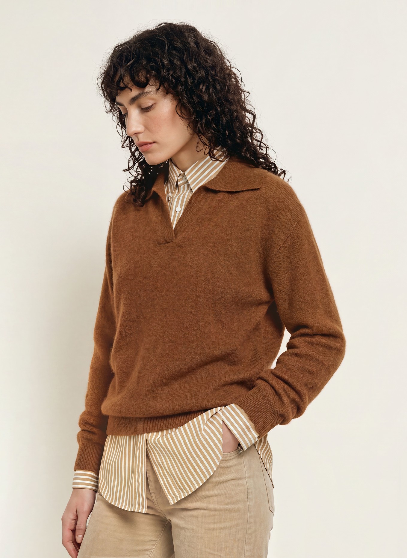 SAINTE MER Sweaters with merino wool: BROWN