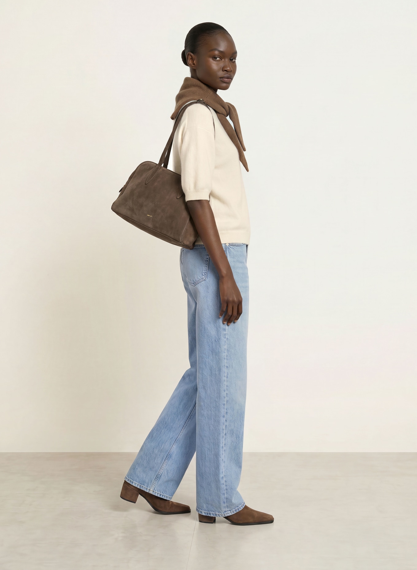 SAINTE MER Knit shirt with merino wool: ECRU