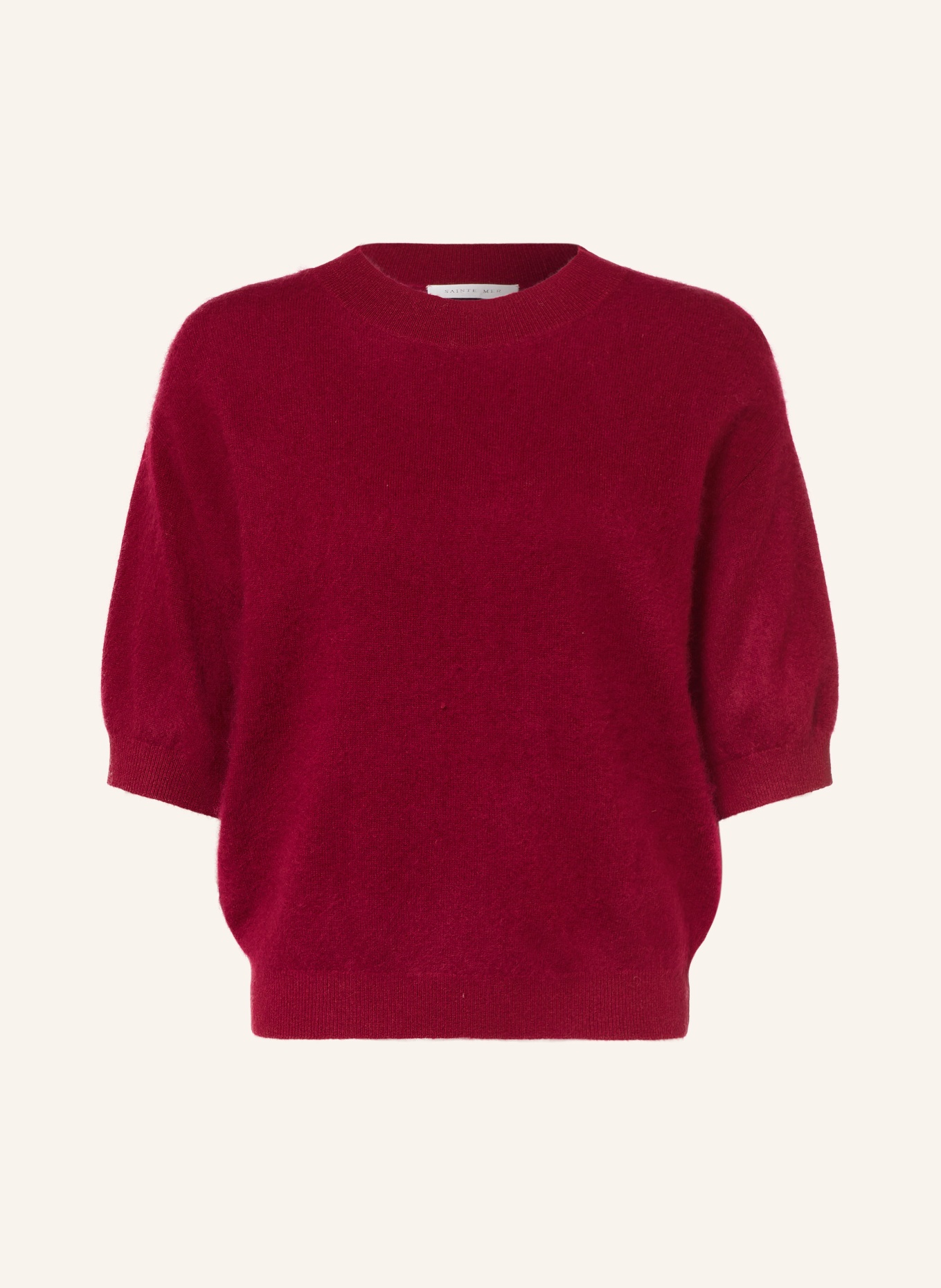 SAINTE MER Knit shirt with merino wool: DARK RED