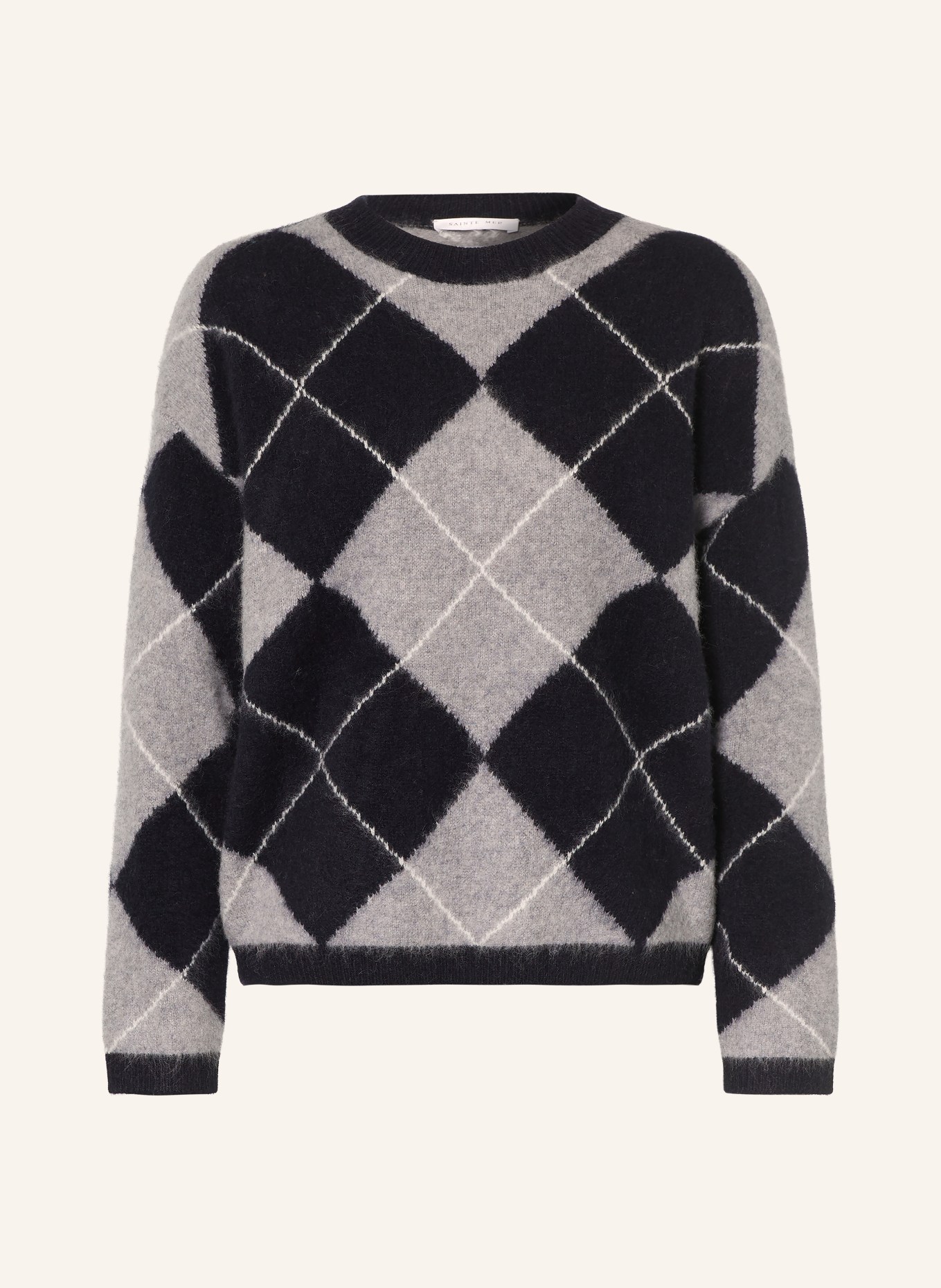 SAINTE MER Sweaters with merino wool: DARK BLUE / GRAY / WHITE