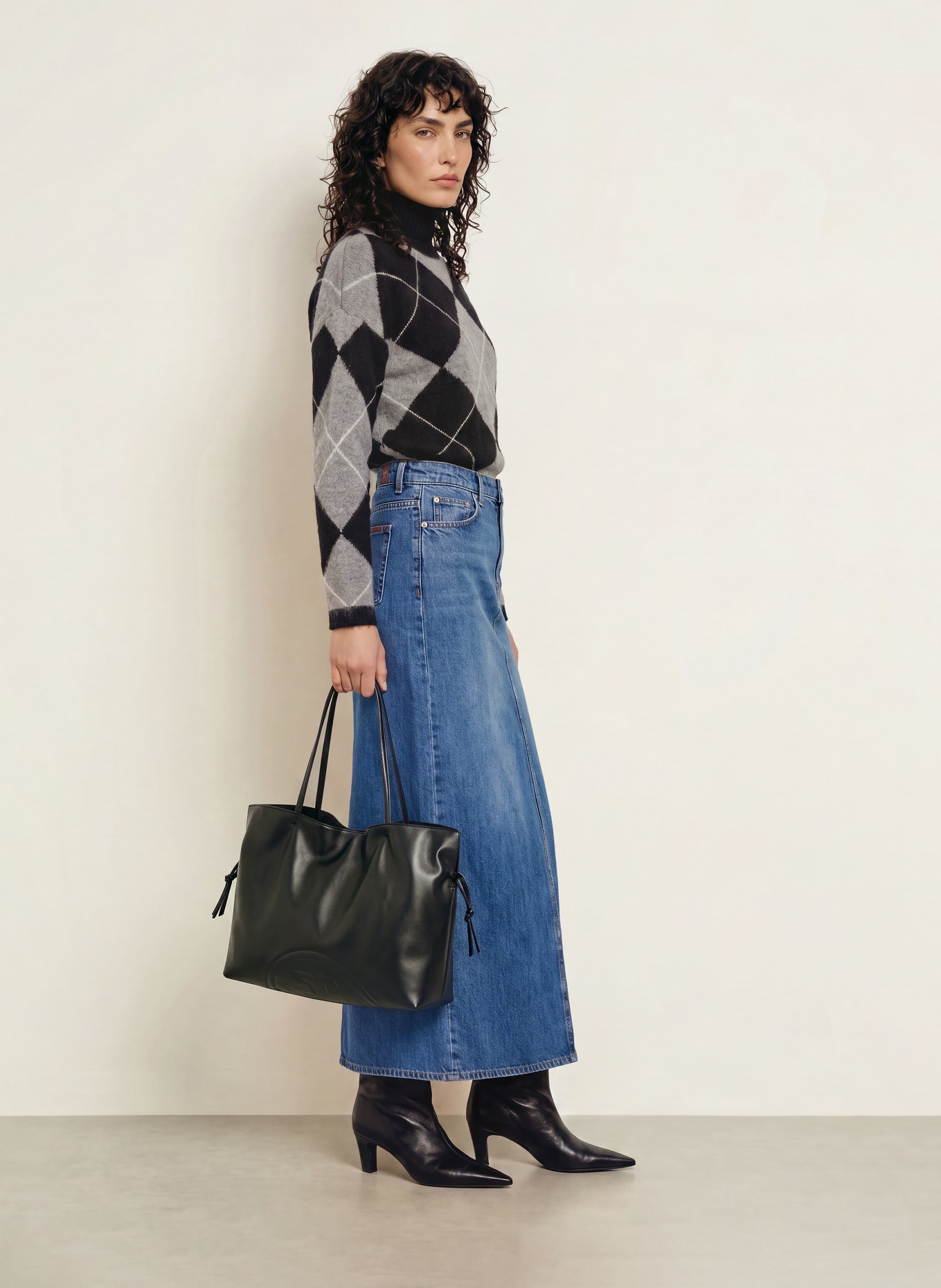 SAINTE MER Sweaters with merino wool: DARK BLUE / GRAY / WHITE