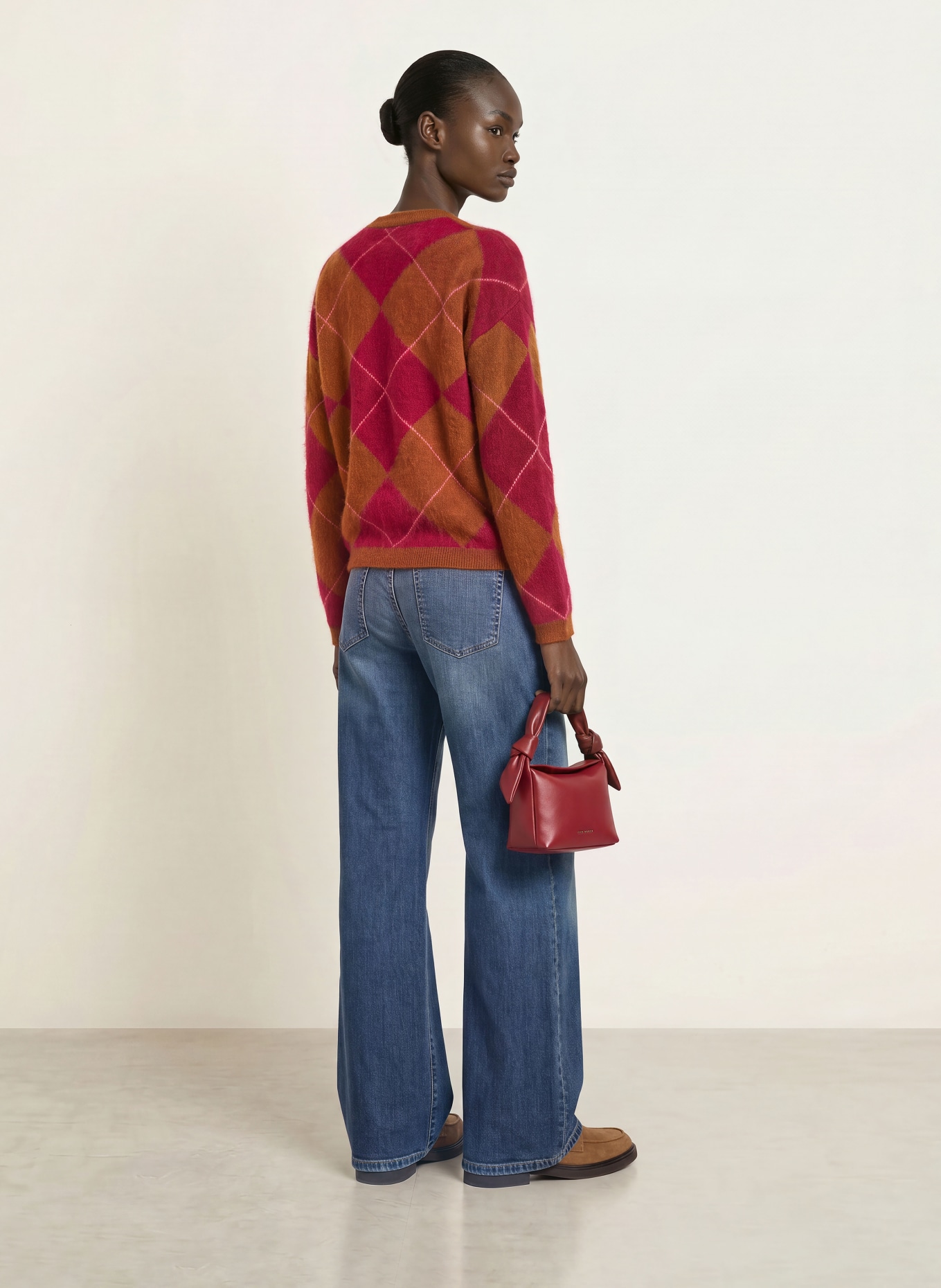 SAINTE MER Sweaters with merino wool: BROWN / PINK / DARK RED