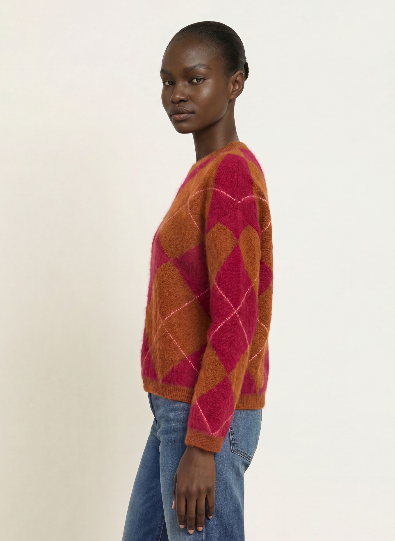 SAINTE MER Sweaters with merino wool: BROWN / PINK / DARK RED
