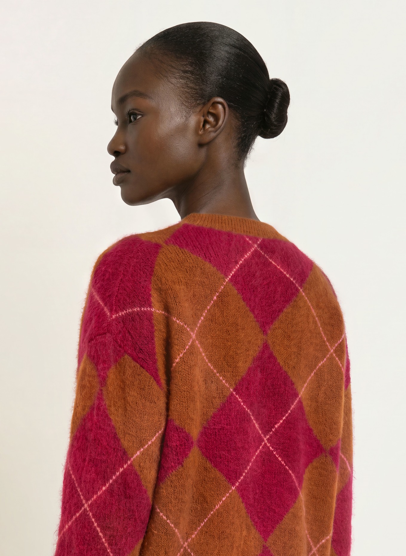 SAINTE MER Sweaters with merino wool: BROWN / PINK / DARK RED
