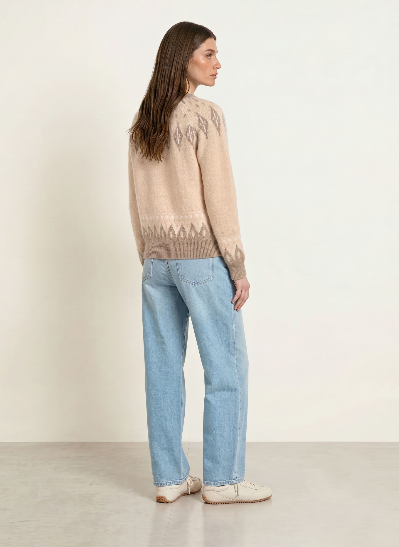 SAINTE MER Sweaters with merino wool: BEIGE / TAUPE / WHITE
