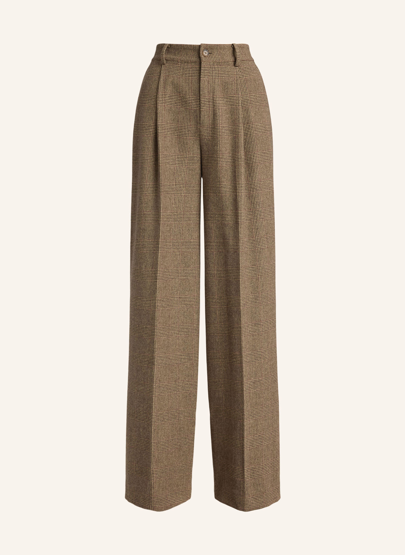 LAUREN RALPH LAUREN Marlene-broek: CAMEL / ZWART