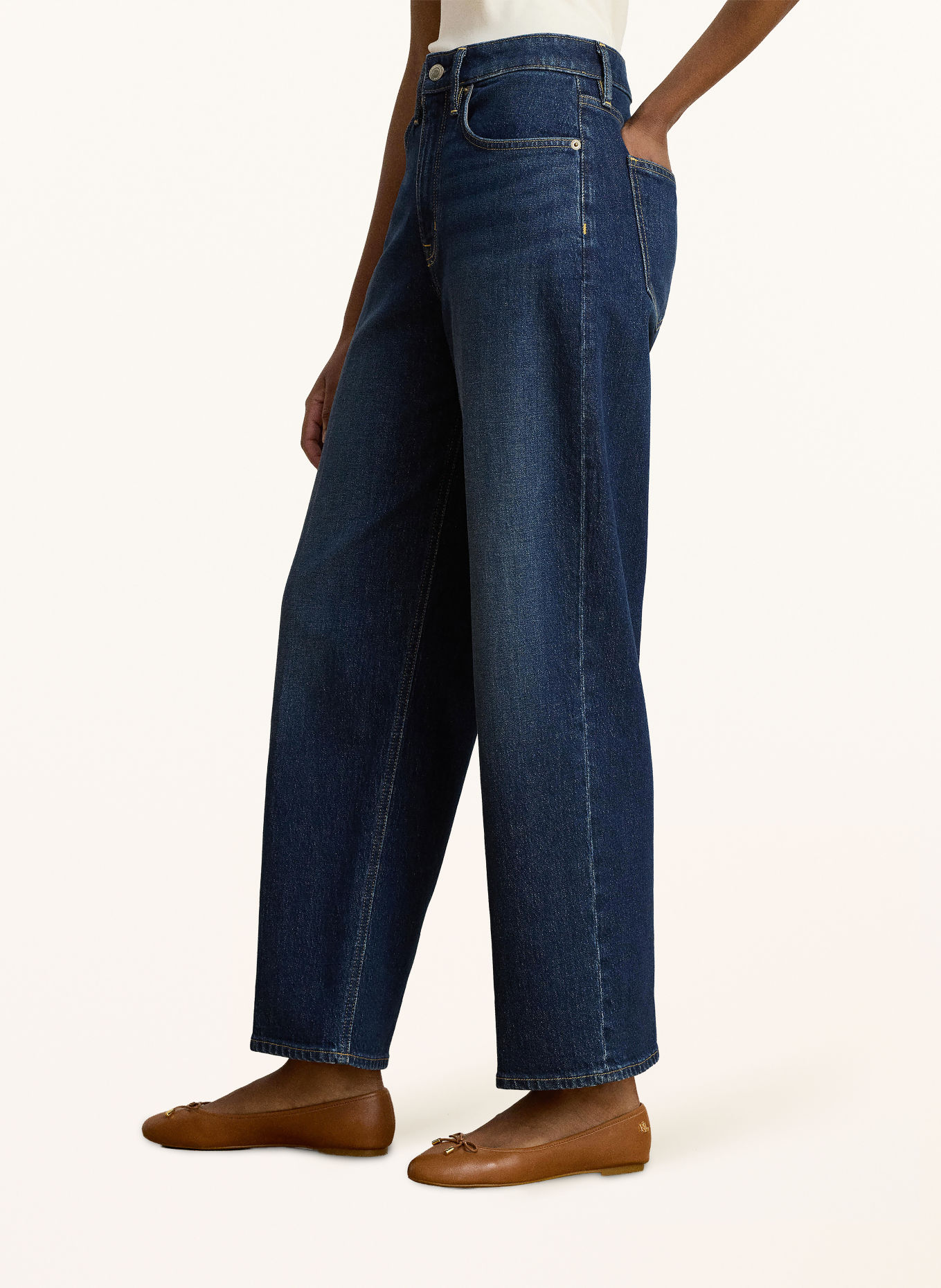 LAUREN RALPH LAUREN Cropped jeans: 001 MARINA WASH