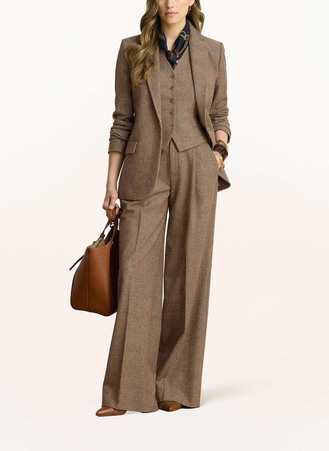 LAUREN RALPH LAUREN Blazer: DUNKELBRAUN / HELLBRAUN